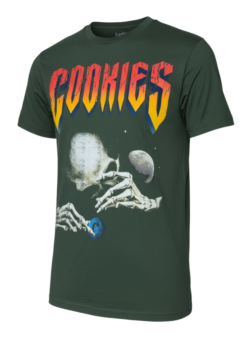 Cookies SF Outlaws Skeleton Graphic T-Shirt Forest Green